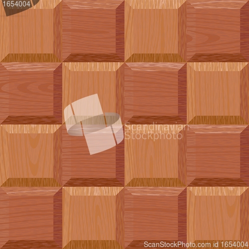 Image of seamless light oak square parquet panel texture