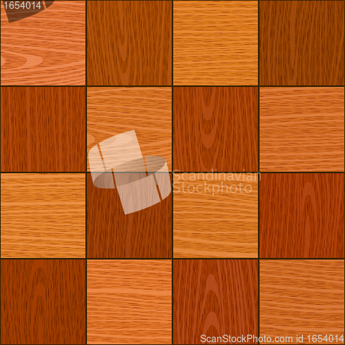 Image of seamless oak square chess like parquet texture
