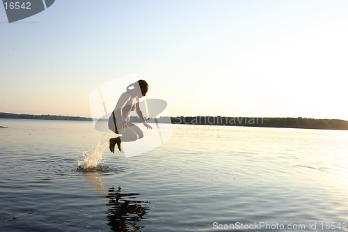 Image of  jumping girl