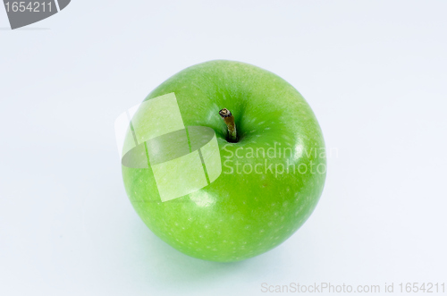 Image of Green apple on white