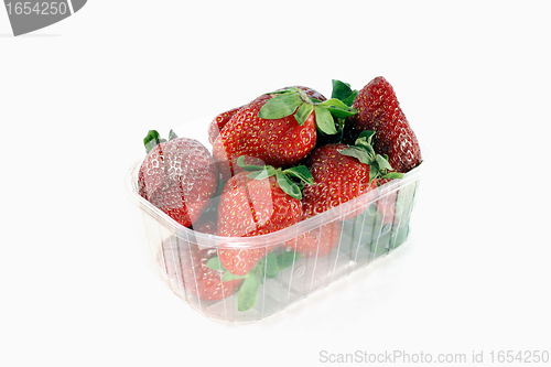 Image of Strawberries on white