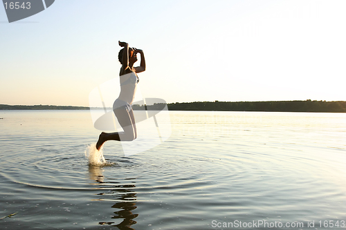 Image of  jumping girl