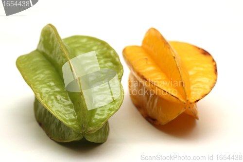 Image of isolated star fruits