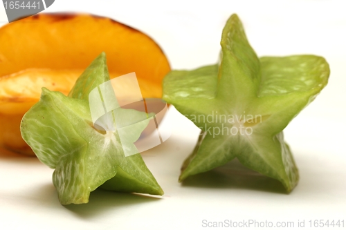 Image of isolated star fruits