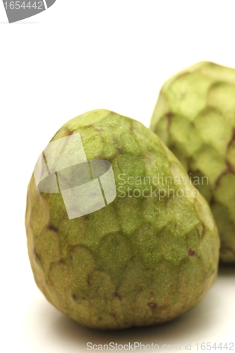 Image of isolated cherimoya fruit