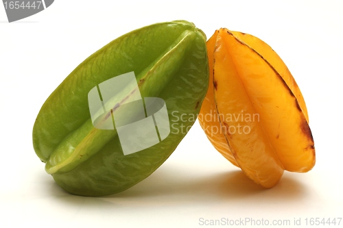 Image of isolated star fruits