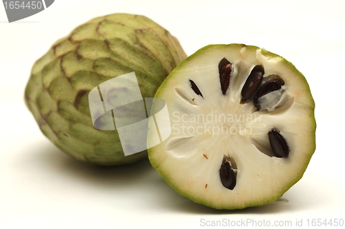 Image of isolated cherimoya fruit