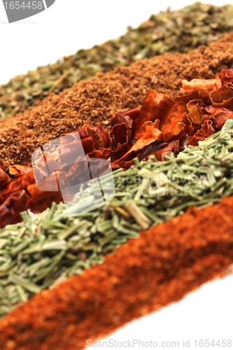 Image of mixed lines from spices