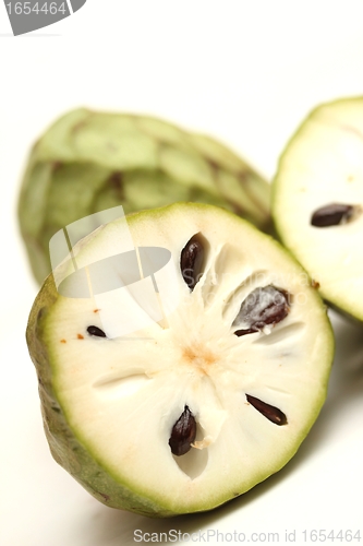Image of isolated cherimoya fruit