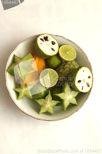 Image of exotic fruits bowel