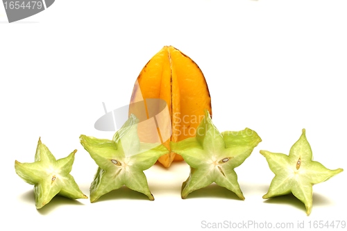 Image of isolated star fruits