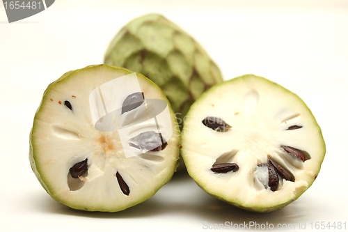 Image of isolated cherimoya fruit