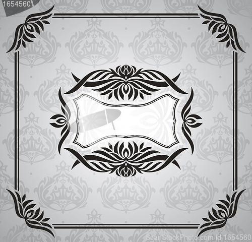 Image of floral vintage frame
