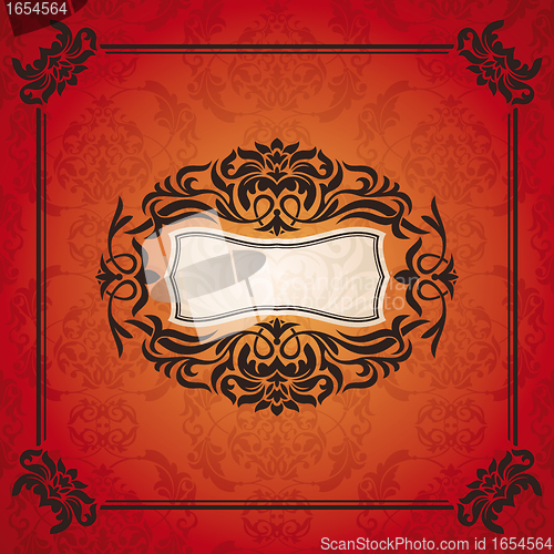 Image of floral vintage frame