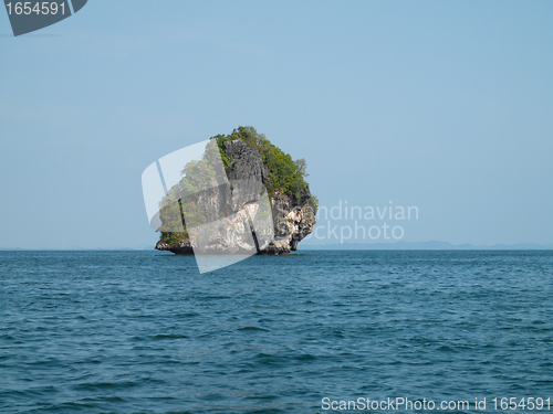Image of Island at Phang Nga Bay off the coast of Krabi, Thailand