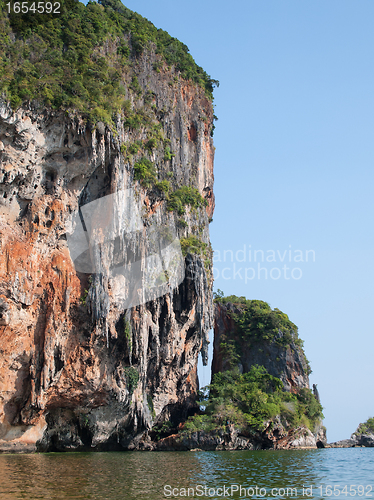 Image of Cliff near Railay Beach in Krabi, Thailand