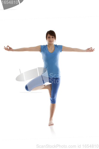 Image of Image of a girl practicing yoga