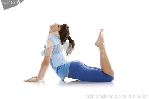 Image of Image of a girl practicing yoga