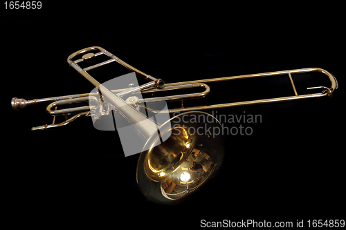 Image of old golden trumpet 