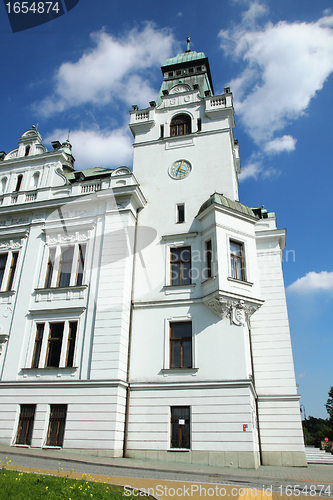 Image of old city hall in miner city Ostrava