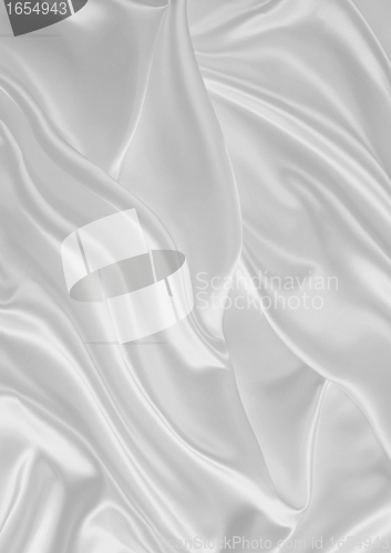 Image of Smooth elegant white silk