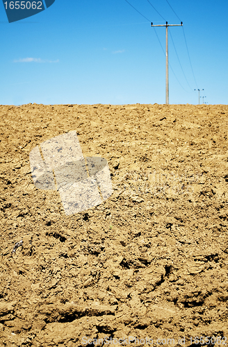 Image of acre with power mast