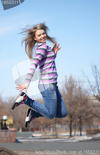 Image of jumping girl