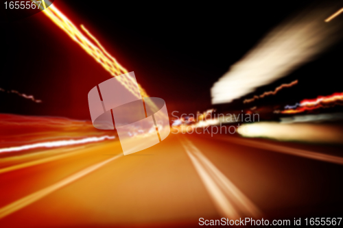 Image of Night on the road
