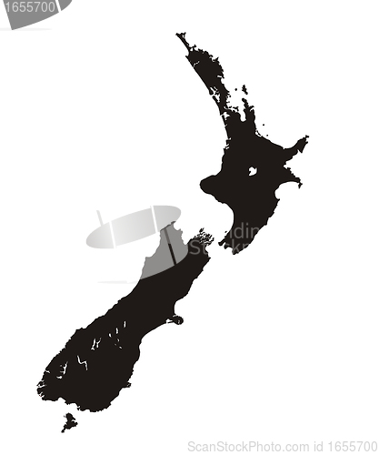 Image of new zealand map