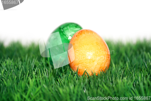 Image of Yellow and Green Easter Egg