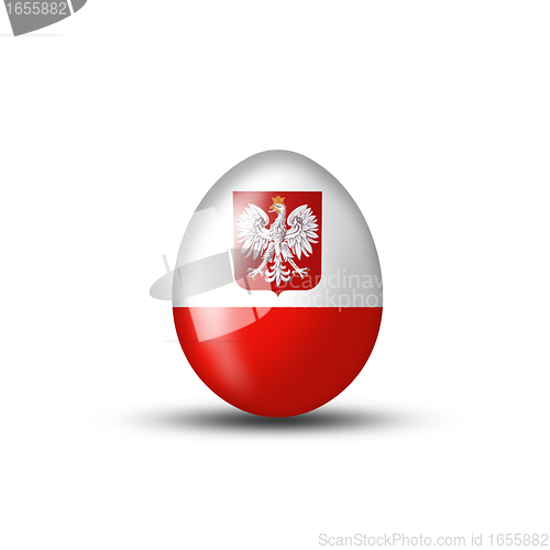 Image of Egg with Polish flag