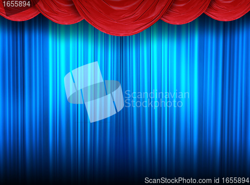 Image of Modern curtains of a theater