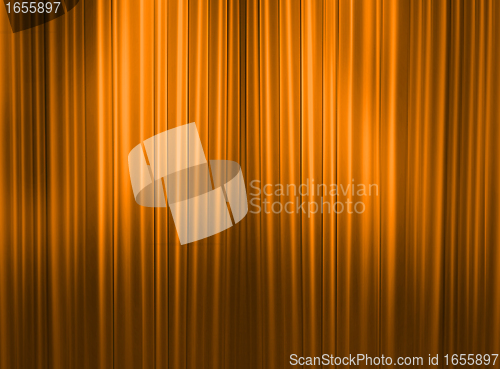 Image of Elegant curtains of a stage