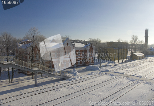 Image of Railway station of Venev city. Russia