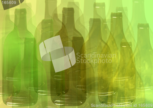 Image of Abstract bottle background