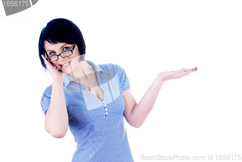 Image of Presenting girl
