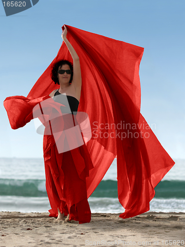 Image of Woman on the beach