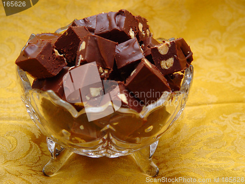 Image of Crystal Bowl of Fudge