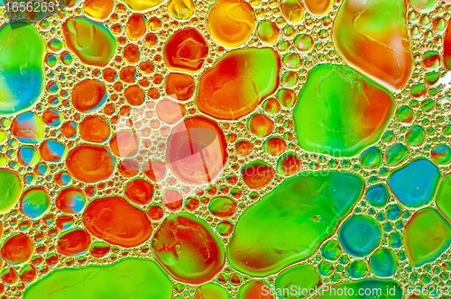 Image of oil in water