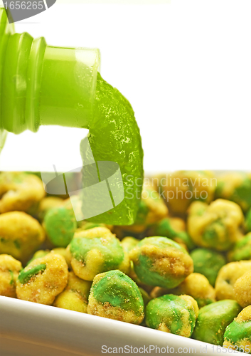 Image of wasabi green peas