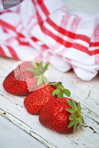 Image of Three strawberries