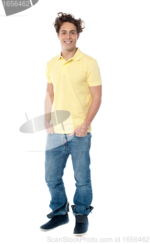 Image of Full length image of a casual young man
