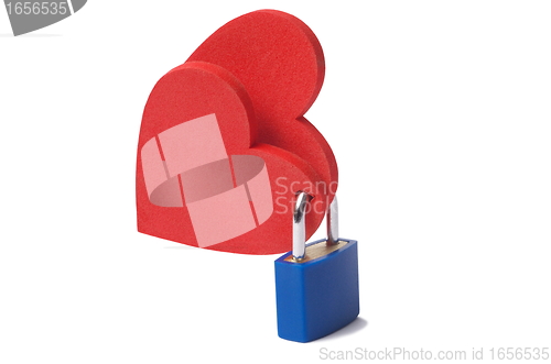 Image of Hearts and padlock