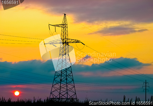 Image of High voltage tower 