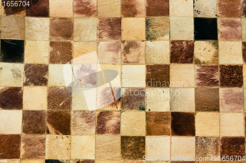 Image of Color palette picker of carpet textile fabrics