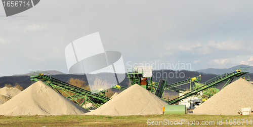 Image of Conveyor on site at gravel pit