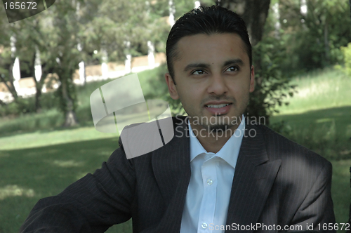 Image of Businessman in the Park