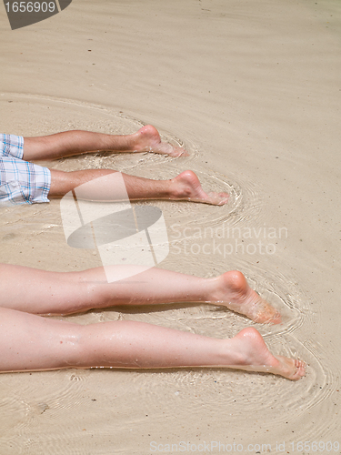 Image of Legs on the beach