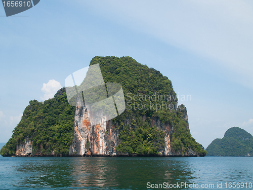 Image of Island at Phang Nga Bay off the coast of Krabi, Thailand