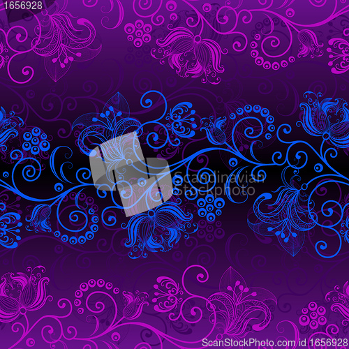 Image of Seamless dark violet pattern